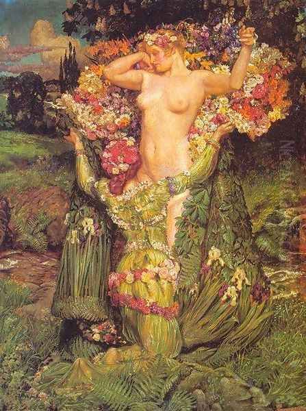 Rising Spring Oil Painting by John Byam Liston Shaw