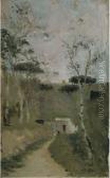 Paesaggio Napoletano Oil Painting by Federico Rossano