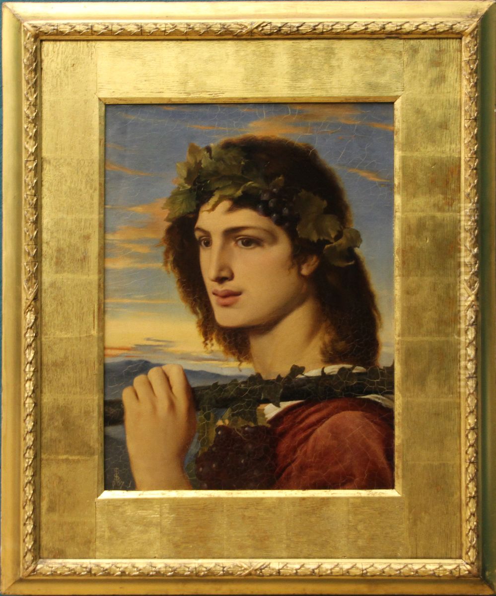 Bacchus Oil Painting by Simeon Solomon