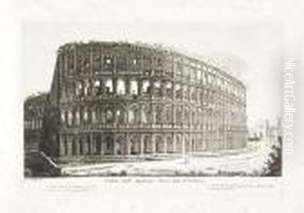 Raccolta Di Cinquanta Principali
 Vedute Di Antichita, Tratte Dai Scavi Fatti In Roma In Questi Ultimi 
Tempi. Oil Painting by Luigi Rossini