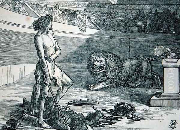 The Boy Martyr, 1862 Oil Painting by Anthony Frederick Sandys