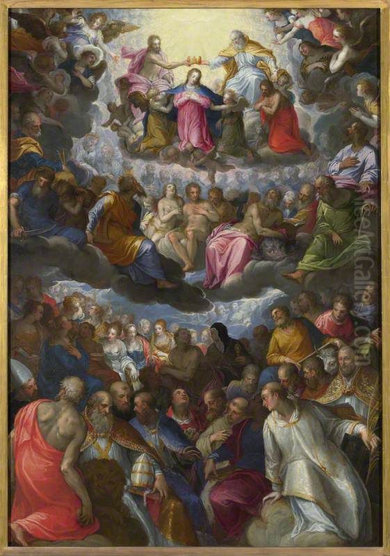 The Coronation Of The Virgin Oil Painting by Hans Rottenhammer