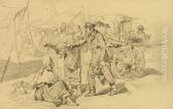 Erhielt Bereits Im Alter Von 
Sechs Jahren Erste Unterweisungen Im Zeichnen. In Tiflis Fand Sich Ein 
Gonner Oil Painting by Franz Roubaud