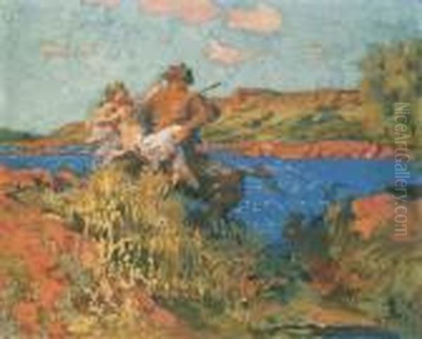 L'enlevement Oil Painting by Ker Xavier Roussel