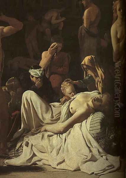 The Plague in an Ancient City (detail) Oil Painting by Michael Sweerts