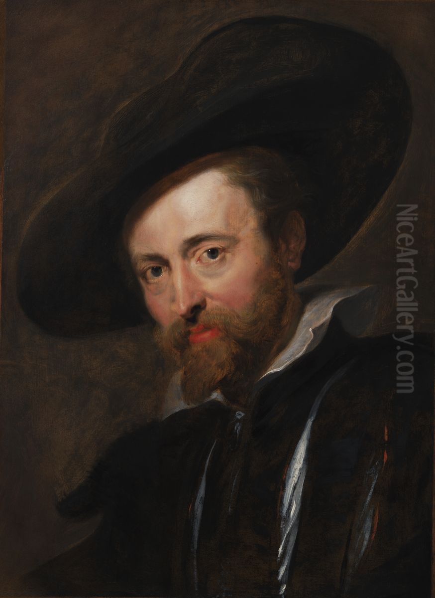 Self-portrait Oil Painting by (studio of) Rubens, Peter Paul