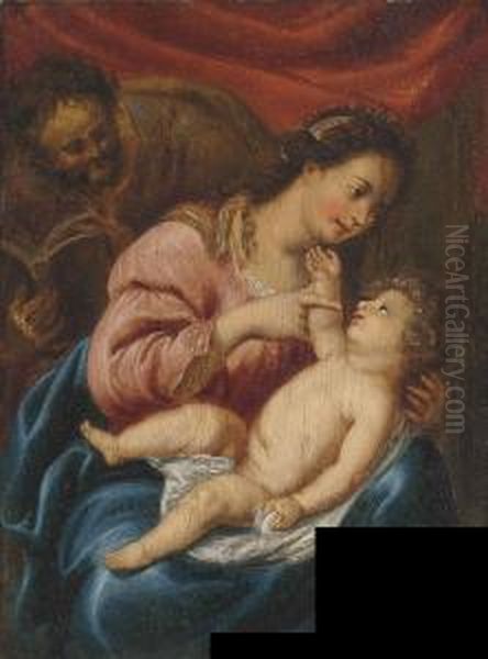 The Holy Family Oil Painting by (studio of) Rubens, Peter Paul