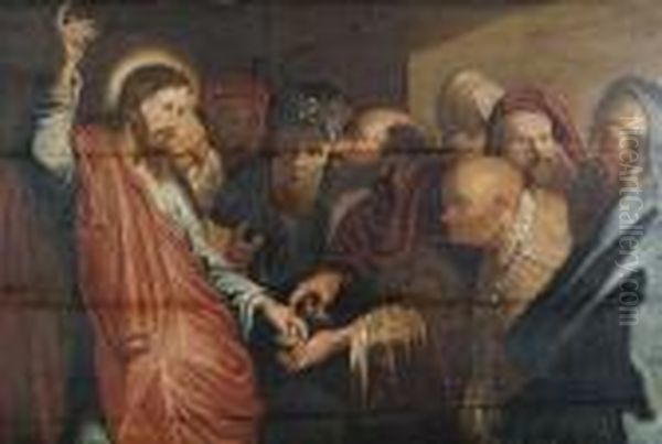 Der Zinsgroschen Oil Painting by (studio of) Rubens, Peter Paul