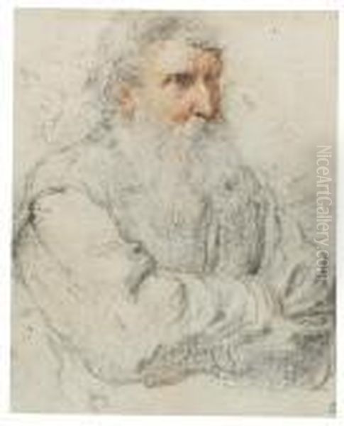 Portrait Of Erycius Puteanus Oil Painting by (studio of) Rubens, Peter Paul