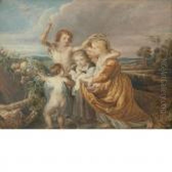 Allegory Of Marriage Oil Painting by (studio of) Rubens, Peter Paul