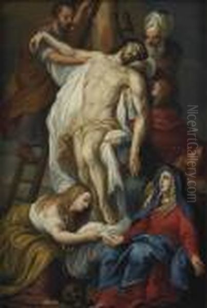 The Descent From The Cross Oil Painting by (studio of) Rubens, Peter Paul