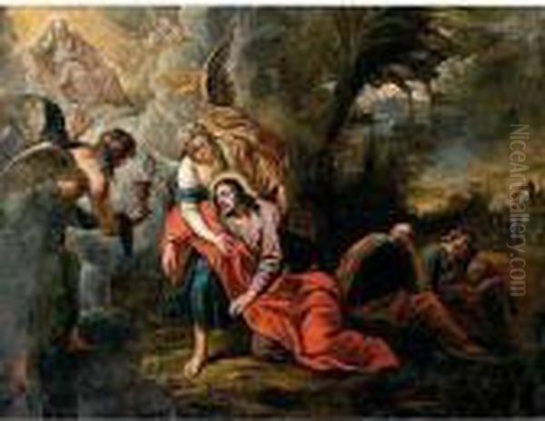 Oracion En El Huerto Oil Painting by (studio of) Rubens, Peter Paul