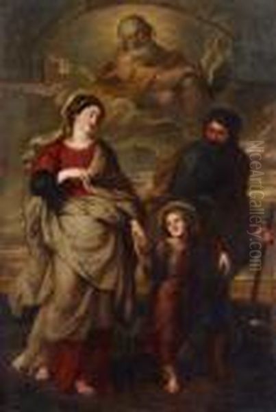 Die Ruckkehr Der Heiligen Familie Aus Agypten Oil Painting by (studio of) Rubens, Peter Paul