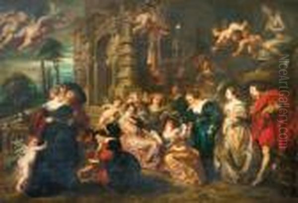 Jardin Del Amor Oil Painting by (studio of) Rubens, Peter Paul