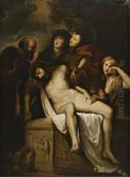 The Lamentation Oil Painting by (studio of) Rubens, Peter Paul