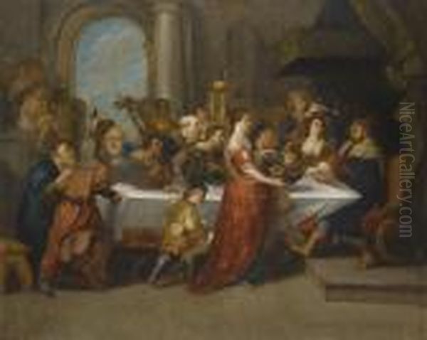 Feast Of Herod Oil Painting by (studio of) Rubens, Peter Paul