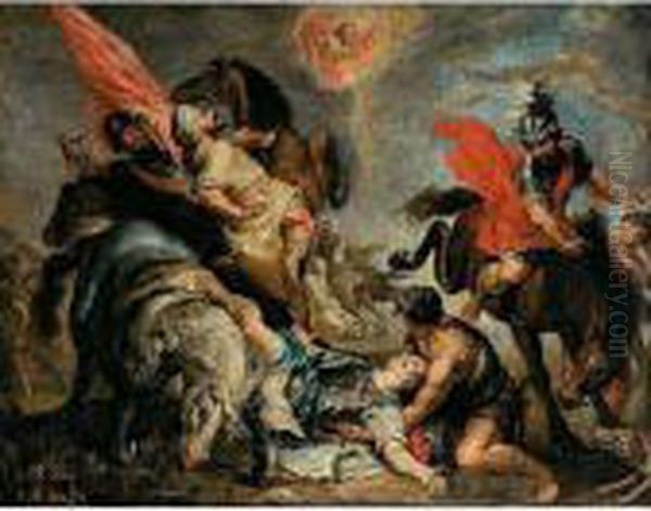 La Conversion De San Pablo Oil Painting by (studio of) Rubens, Peter Paul