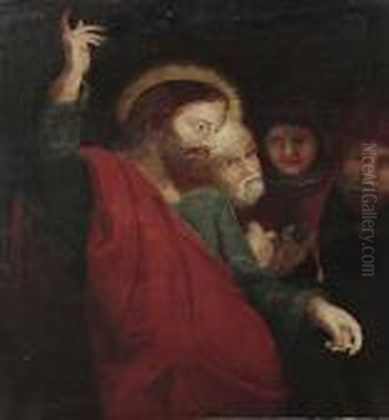 The Tribute Money Oil Painting by (studio of) Rubens, Peter Paul