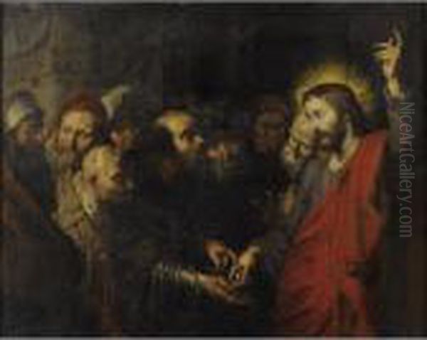 The Tribute Money Oil Painting by (studio of) Rubens, Peter Paul