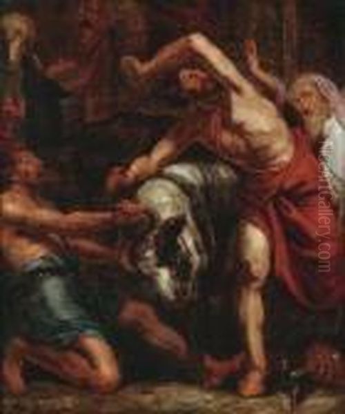 The Victory Of The Eucharist Overheathenism Oil Painting by (studio of) Rubens, Peter Paul