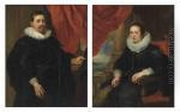 Portrait Of A Gentleman Oil Painting by (studio of) Rubens, Peter Paul