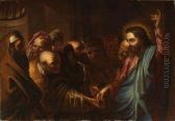 Le Denier De Cesar Oil Painting by (studio of) Rubens, Peter Paul