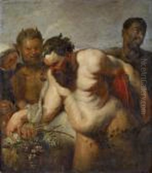 Drunk Silenus Oil Painting by (studio of) Rubens, Peter Paul