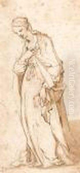 A Figure Study Oil Painting by (studio of) Rubens, Peter Paul