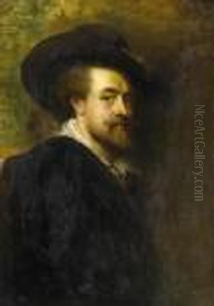 Rubens Self Portrait Oil Painting by (studio of) Rubens, Peter Paul