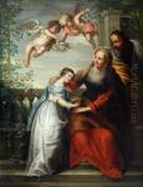 Die Erziehungmariens Oil Painting by (studio of) Rubens, Peter Paul