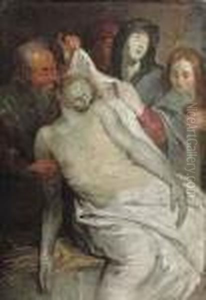 The Lamentation Oil Painting by (studio of) Rubens, Peter Paul