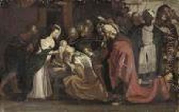 The Adoration Of The Magi Oil Painting by (studio of) Rubens, Peter Paul
