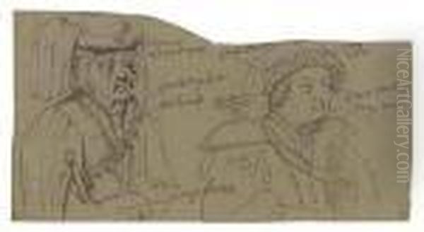 Henry Of Luxembourg And Another Man Oil Painting by (studio of) Rubens, Peter Paul