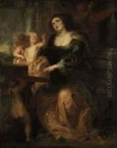 Saint Cecilia Oil Painting by (studio of) Rubens, Peter Paul