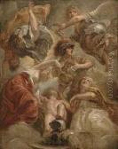 The Union Of England And Scotland Oil Painting by (studio of) Rubens, Peter Paul