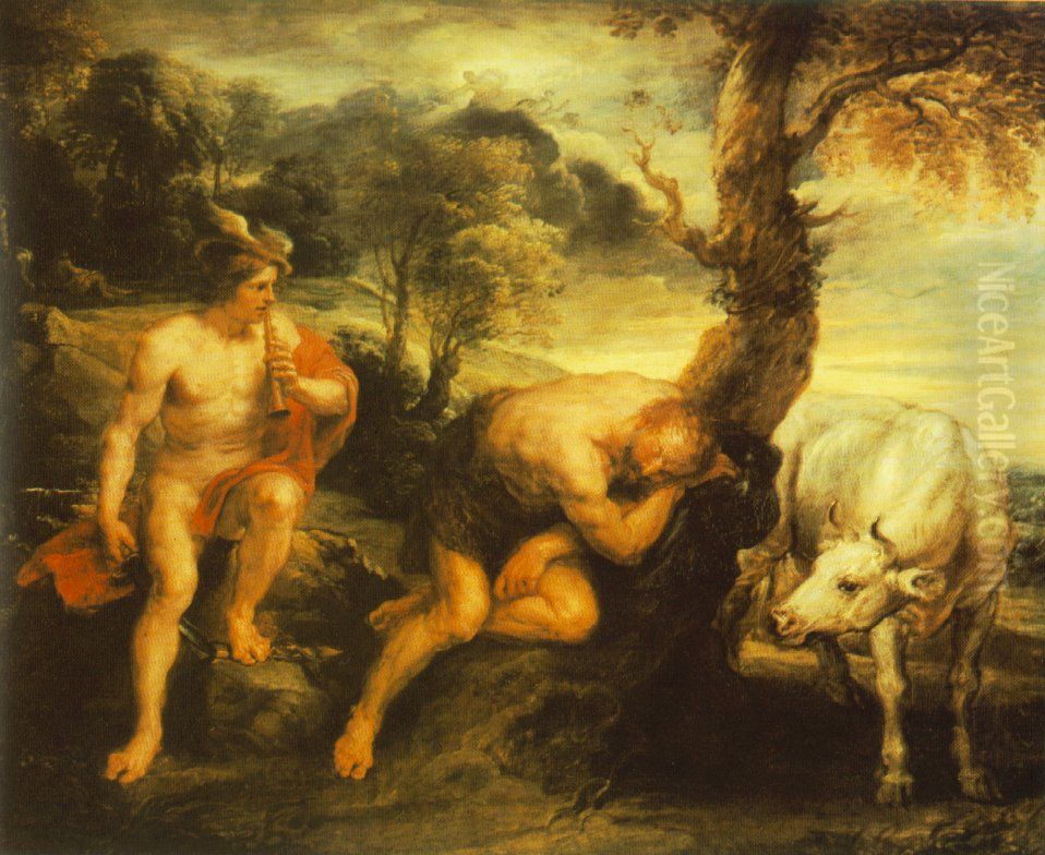Mercury And Argus Oil Painting by (studio of) Rubens, Peter Paul