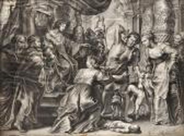 The Judgment Ofsolomon Oil Painting by (studio of) Rubens, Peter Paul