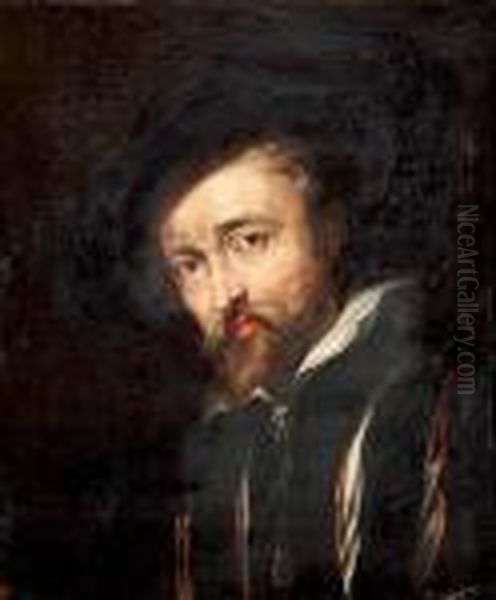 Autoportrait De L'artiste Oil Painting by (studio of) Rubens, Peter Paul