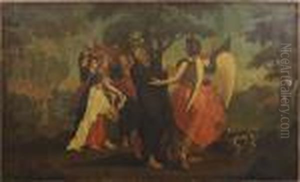 Loth Et Ses Filles Fuyant Sodome Oil Painting by (studio of) Rubens, Peter Paul