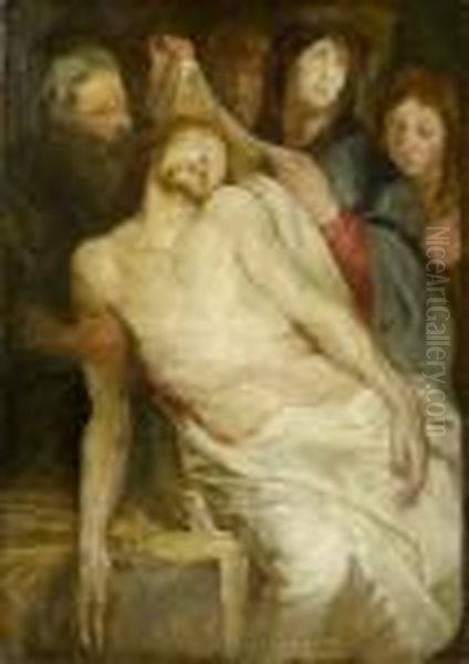 The Deposition Oil Painting by (studio of) Rubens, Peter Paul