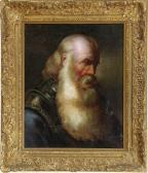 Portrait Of A Bearded Gentleman Oil Painting by (studio of) Rubens, Peter Paul
