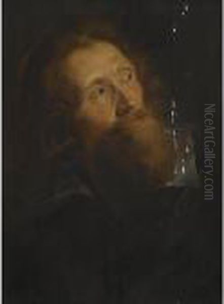 Portrait Of A Bearded Man Oil Painting by (studio of) Rubens, Peter Paul
