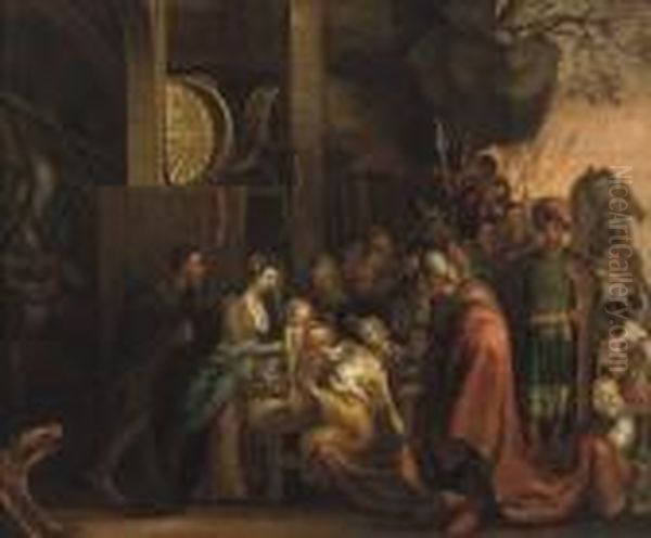 The Adoration Of The Magi Oil Painting by (studio of) Rubens, Peter Paul