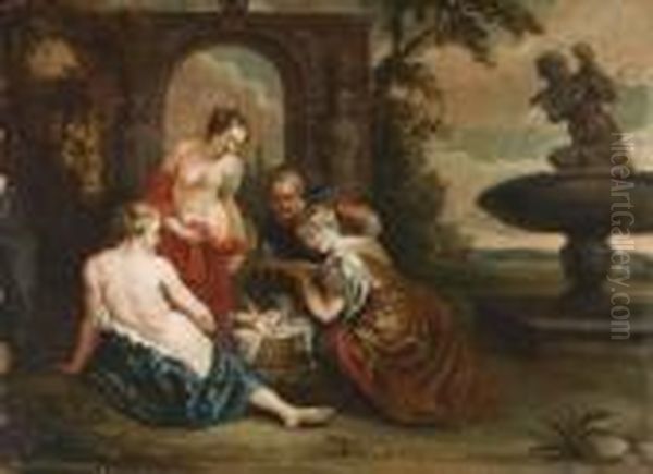 A Descoberta De Erichthonius Oil Painting by (studio of) Rubens, Peter Paul