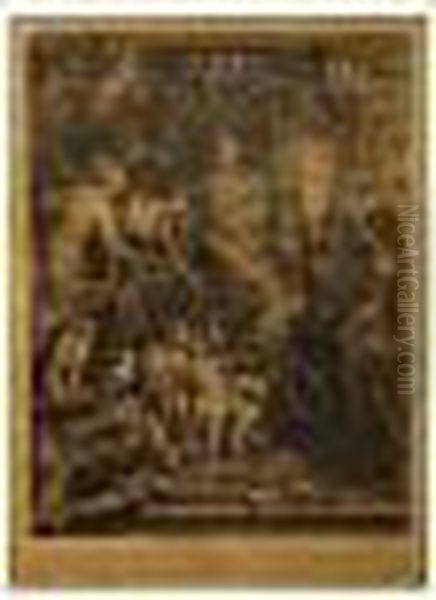 Tres Grabados De La Serie De Maria De Medici Oil Painting by (studio of) Rubens, Peter Paul