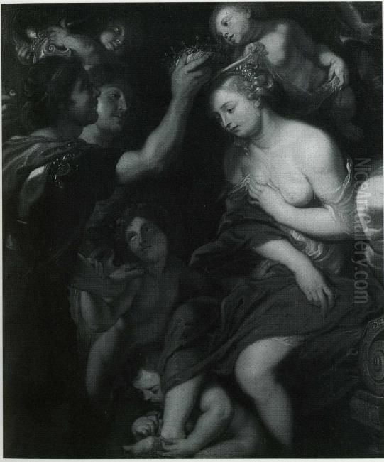 Alexander And Roxana Oil Painting by (studio of) Rubens, Peter Paul