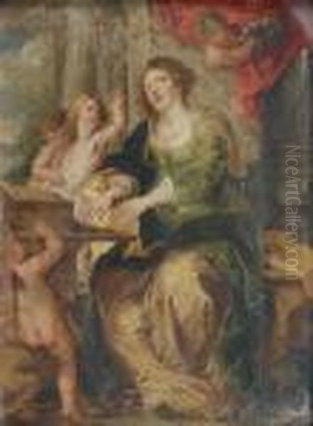 Sainte Cecile Oil Painting by (studio of) Rubens, Peter Paul