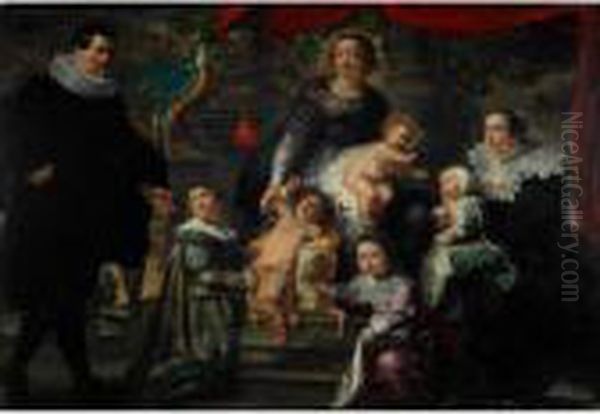 The Family Oil Painting by (studio of) Rubens, Peter Paul