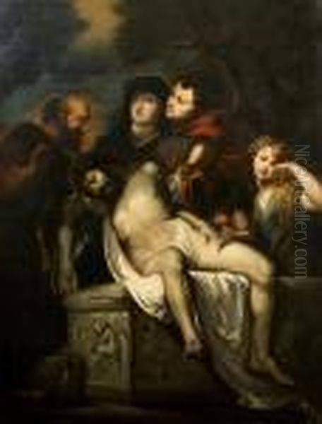 Deposizione Nel Sepolcro Oil Painting by (studio of) Rubens, Peter Paul