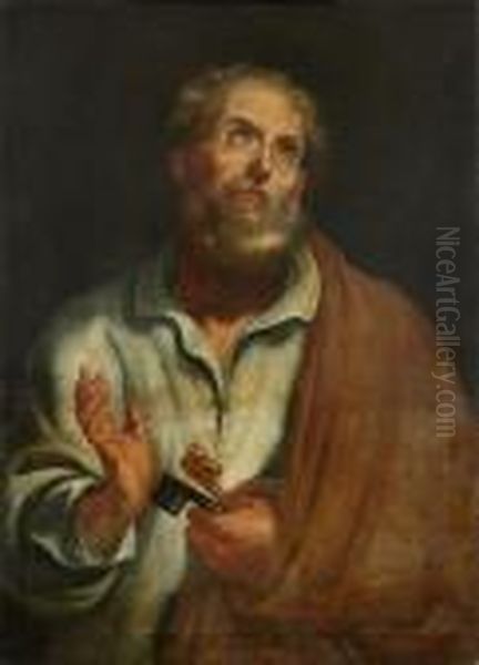 Saint Peter Oil Painting by (studio of) Rubens, Peter Paul